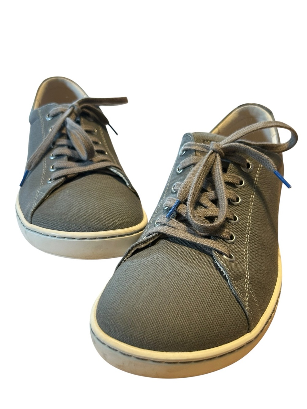 Birkenstock Women's Gray Canvas Lace-Up Sneakers